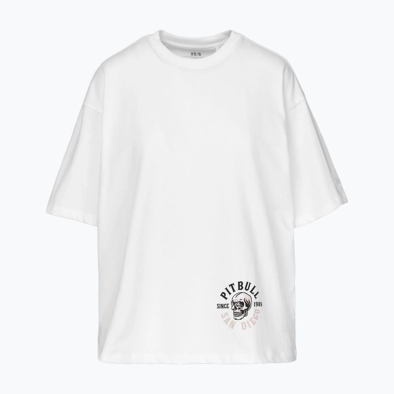 Damenpullover Pitbull Skull Oversize white 4