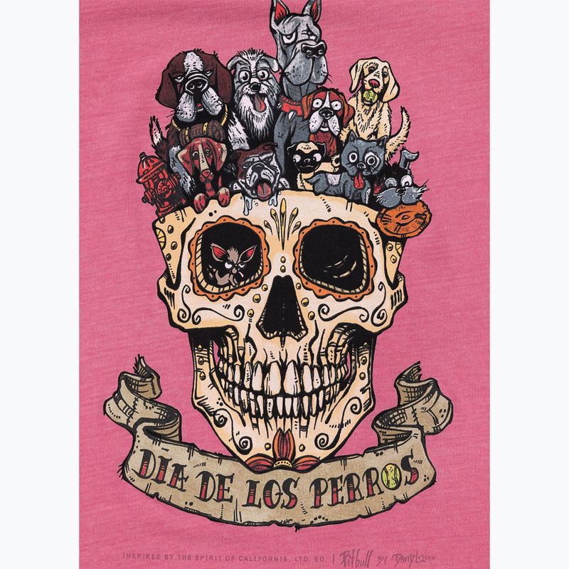 Damen-T-Shirt Pitbull Dia De Los Perros washed pink 6
