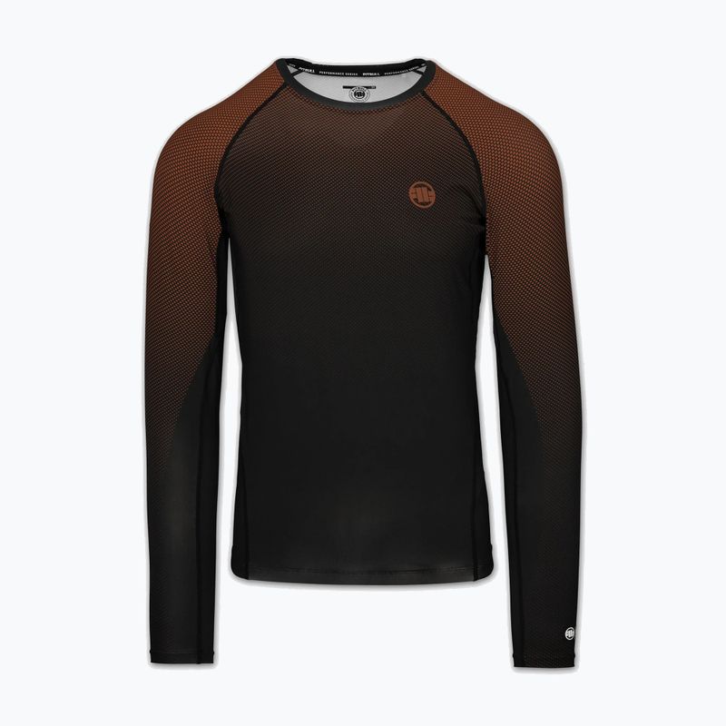 Rashguard Langarmshirt für Herren Pitbull Belt Rashguard brown 3