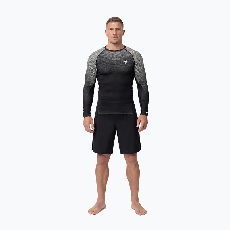 Rashguard Langarmshirt für Herren Pitbull Belt Rashguard black 2
