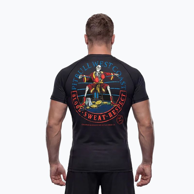 Rashguard Langarmshirt für Herren Pitbull Champion Bloodline Rashguard black 4