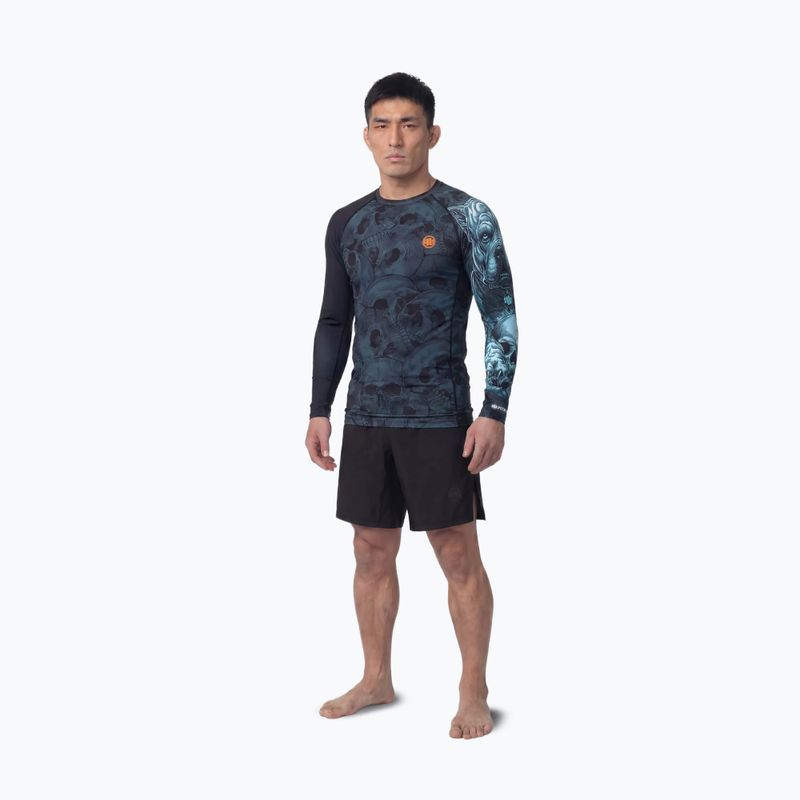 Rashguard Langarmshirt für Herren Pitbull Guardian Angel Rashguard black 2