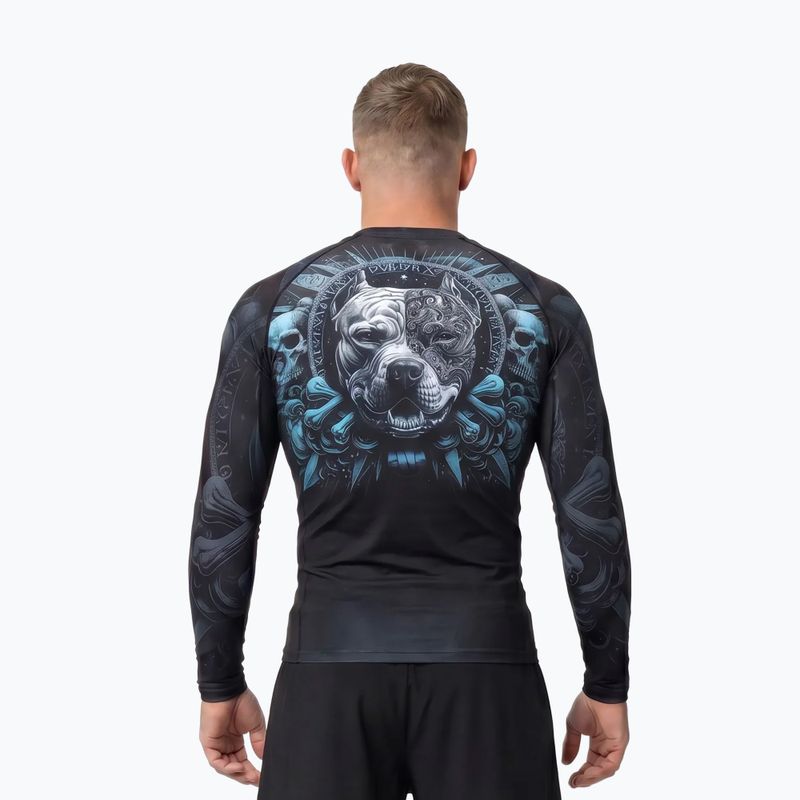 Rashguard Langarmshirt für Herren Pitbull World Rashguard black 3