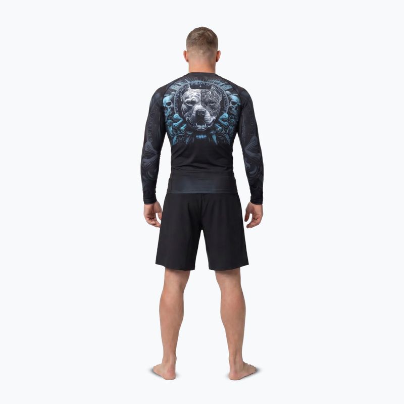 Rashguard Langarmshirt für Herren Pitbull World Rashguard black 4