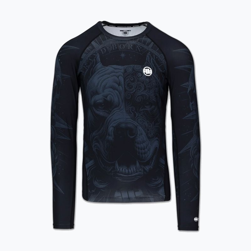 Rashguard Langarmshirt für Herren Pitbull World Rashguard black 5