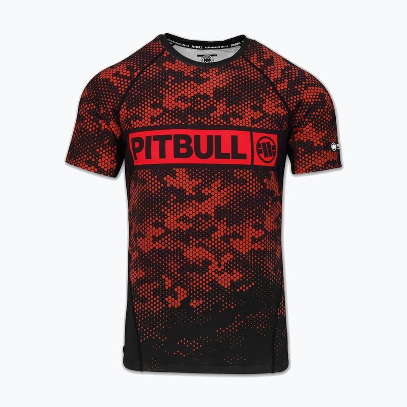 Herren-Rashguard Pitbull Hex Camo Hilltop Rashguard red 3