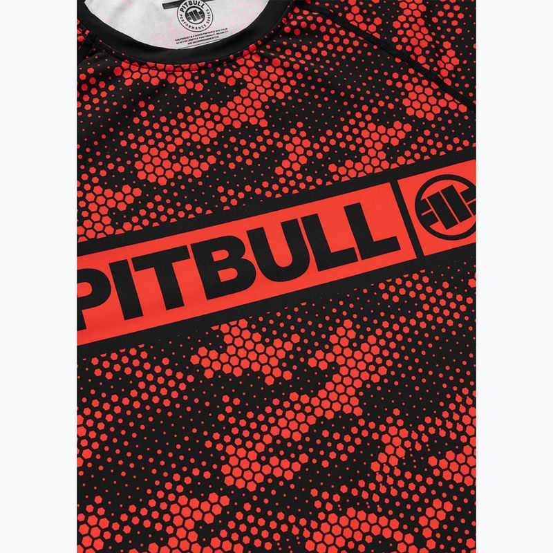Herren-Rashguard Pitbull Hex Camo Hilltop Rashguard red 6