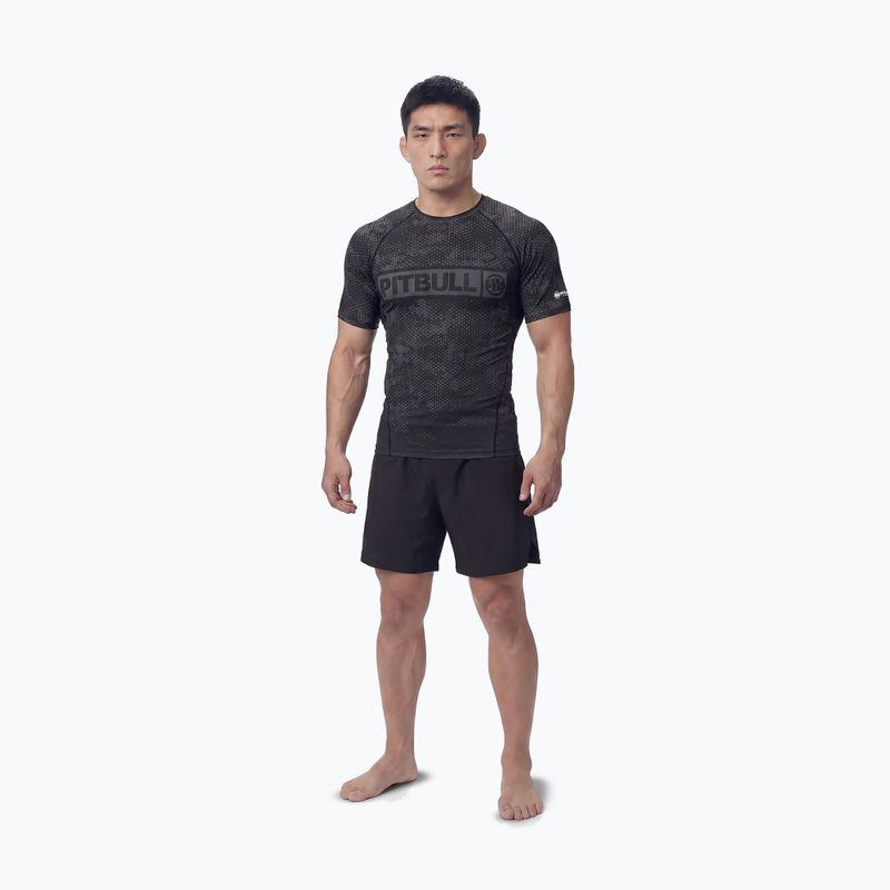 Herren-Rashguard Pitbull Hex Camo Hilltop Rashguard olive 2