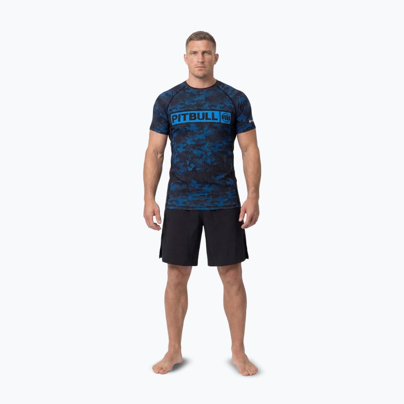 Herren-Rashguard Pitbull Hex Camo Hilltop Rashguard blue 2