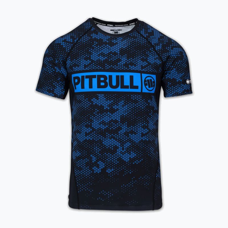 Herren-Rashguard Pitbull Hex Camo Hilltop Rashguard blue 3