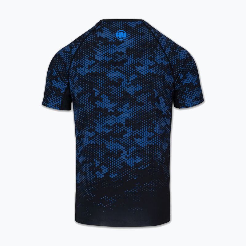 Herren-Rashguard Pitbull Hex Camo Hilltop Rashguard blue 4