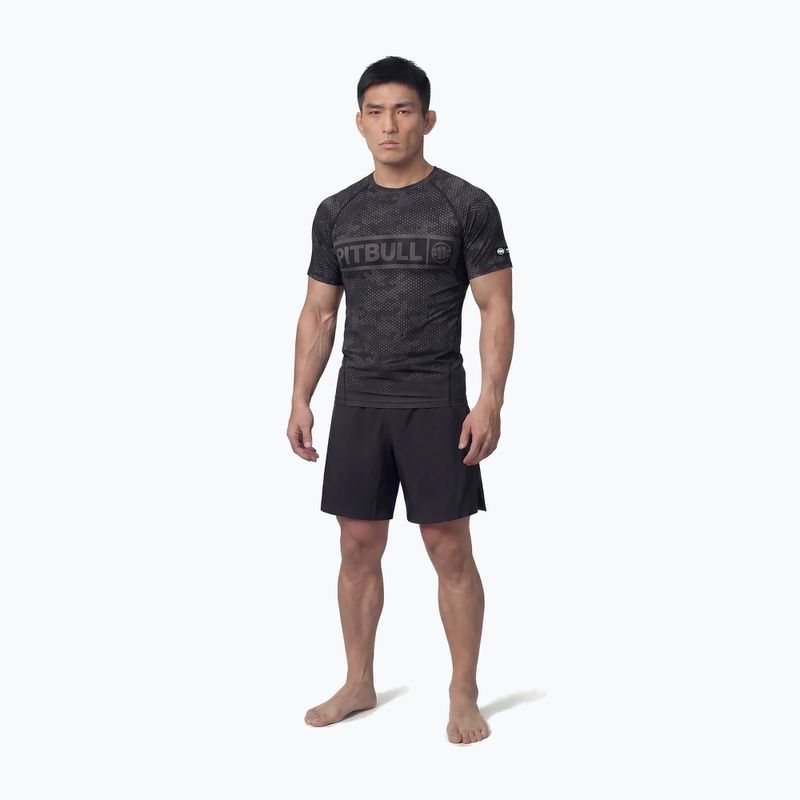 Herren-Rashguard Pitbull Hex Camo Hilltop Rashguard black 2