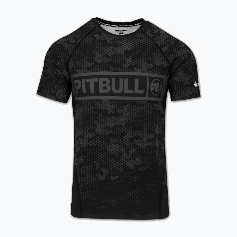 Herren-Rashguard Pitbull Hex Camo Hilltop Rashguard black 3