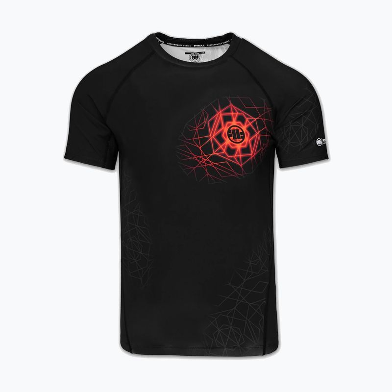 Herren-Rashguard Pitbull Ray Rashguard fluo/red 3