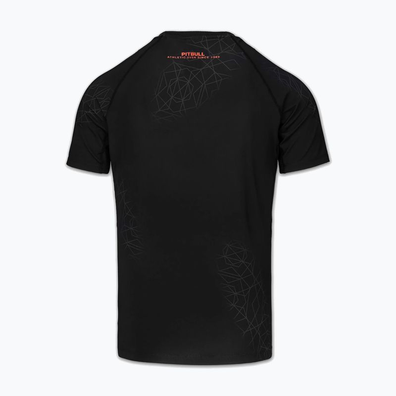 Herren-Rashguard Pitbull Ray Rashguard fluo/red 4