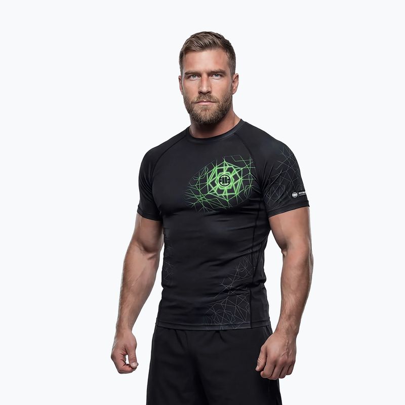 Herren-Rashguard Pitbull Ray Rashguard fluo green