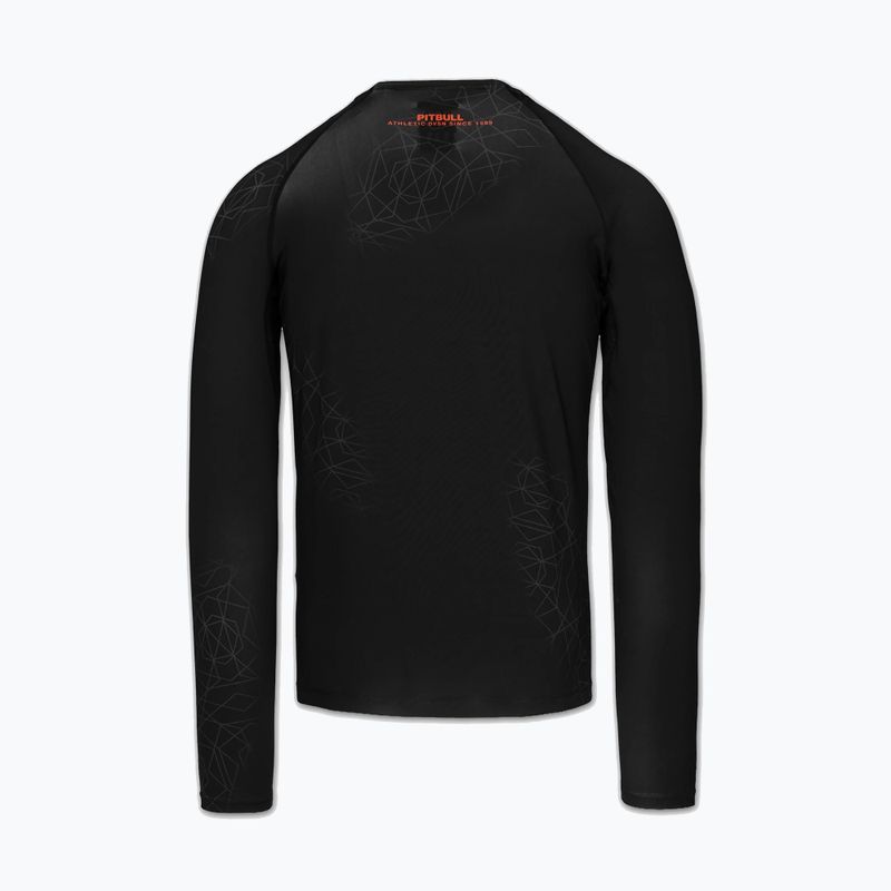 Rashguard Langarmshirt für Herren Pitbull Ray Rashguard fluo/red 4