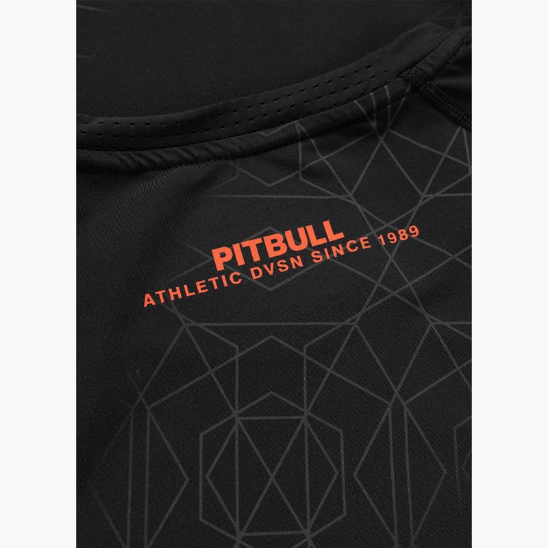 Rashguard Langarmshirt für Herren Pitbull Ray Rashguard fluo/red 7