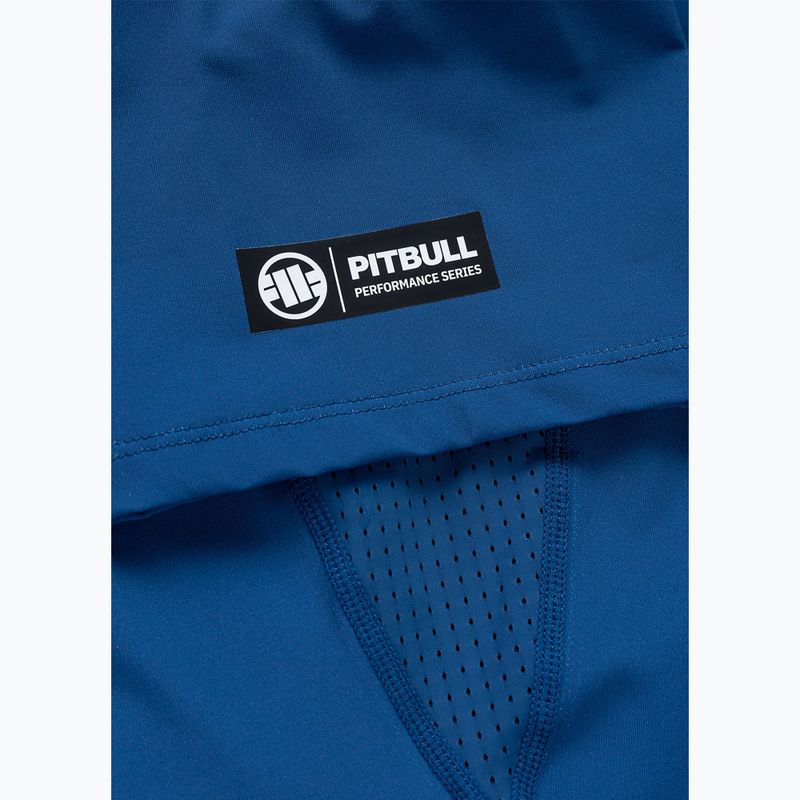 Herren-Shirt Pitbull Rashguard Logo Palms blue 8