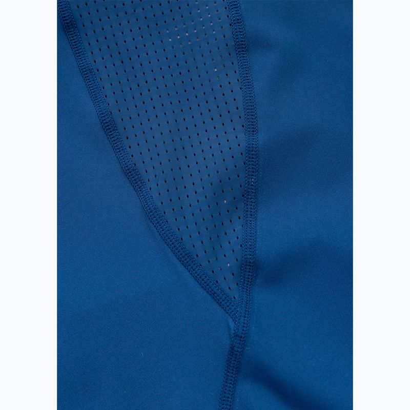 Herren-Shirt Pitbull Rashguard Logo Palms blue 9