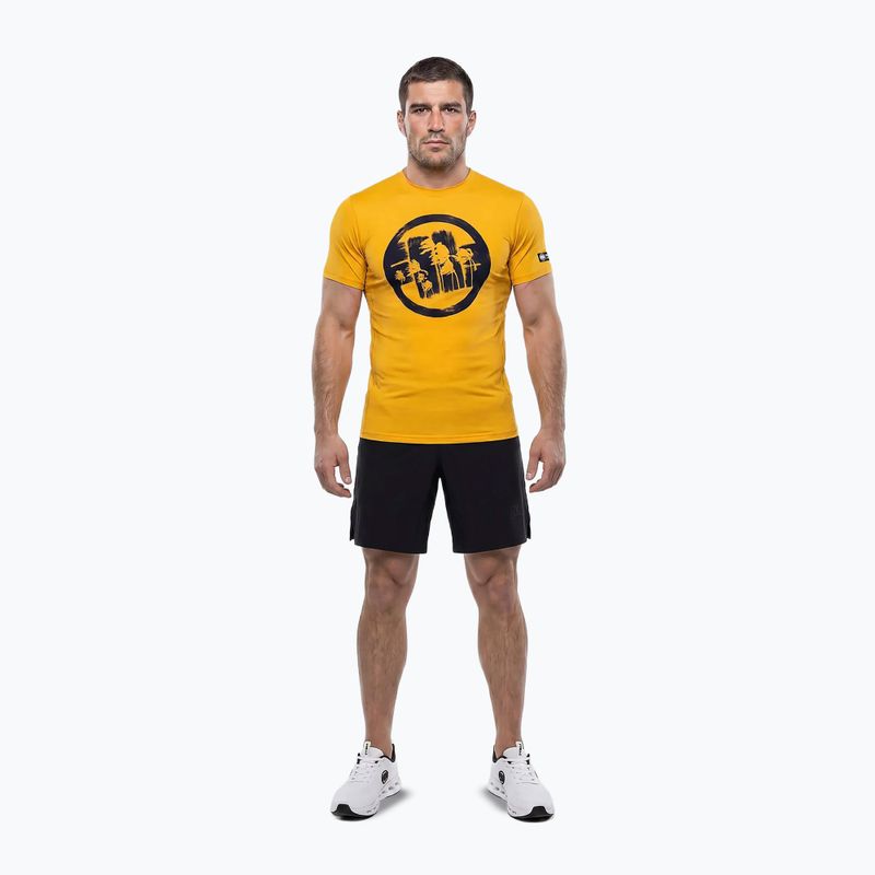 Herren-Shirt Pitbull Palms mesh yellow logo 2