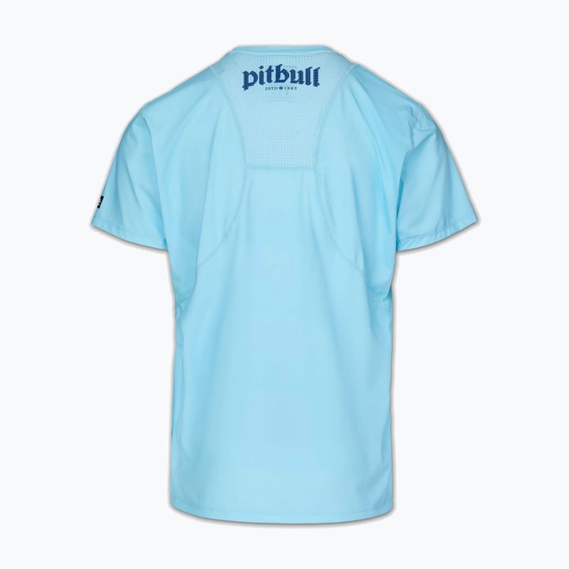 Herren-Shirt Pitbull Palms mesh light blue logo 4
