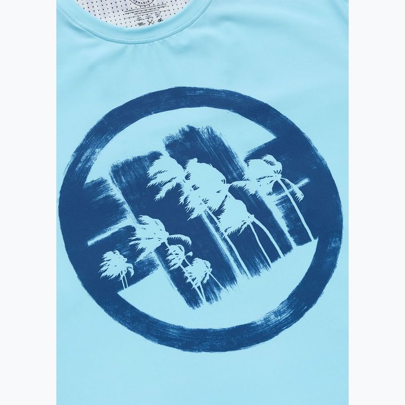 Herren-Shirt Pitbull Palms mesh light blue logo 6