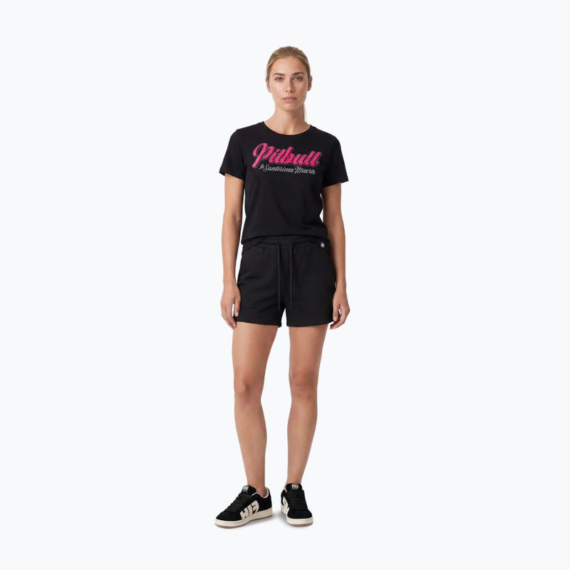 Damen-T-Shirt Pitbull Santa Muerte black/pink 2