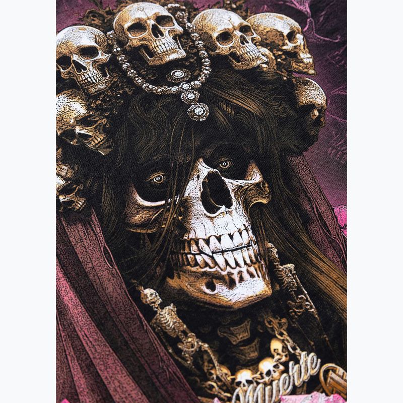 Damen-T-Shirt Pitbull Santa Muerte black/pink 12