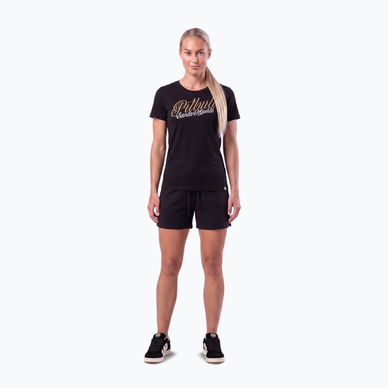 Damen-T-Shirt Pitbull Santa Muerte black 2