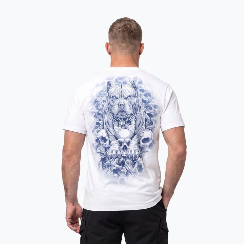 Herren-Shirt Pitbull Guardian Angel white 9