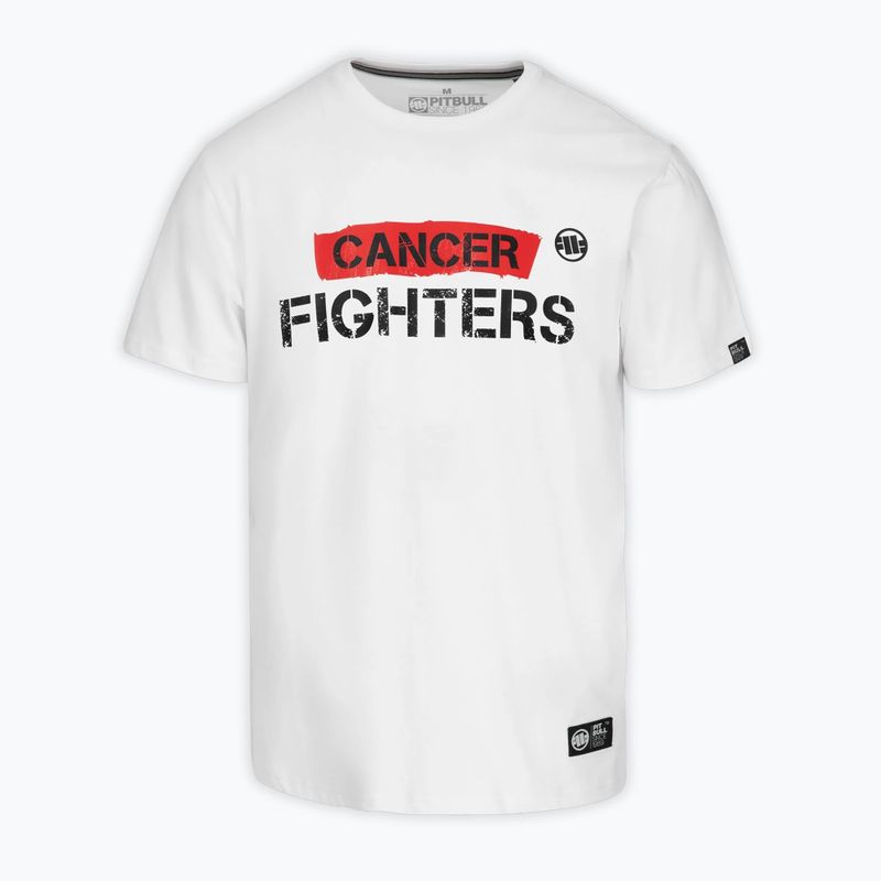 Herren-Shirt Pitbull Cancer Fighters white 3