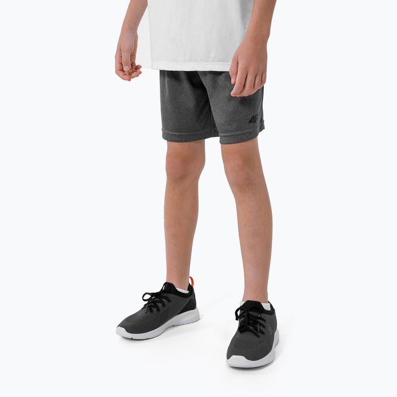 Kinder-Trainingsshorts 4F HJZ22-JSKMTR001 grau