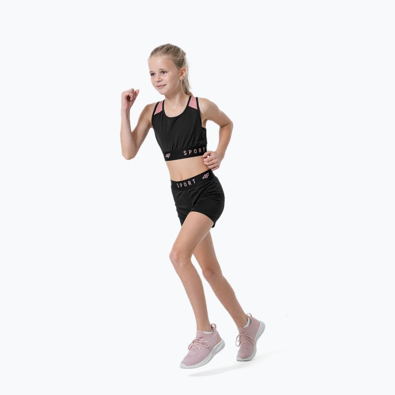 Kinder-Trainingsjacke 4F HJZ22-JTOPD001 schwarz 2