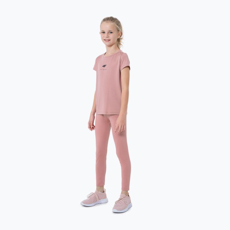 Kinder-Leggings 4F HJZ22-JSPDF002 rosa 2