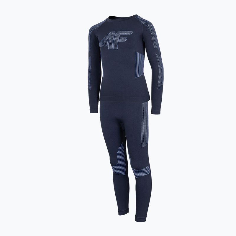 Kinder-Thermowäsche 4F navy blau HJZ22-JBIMB001B