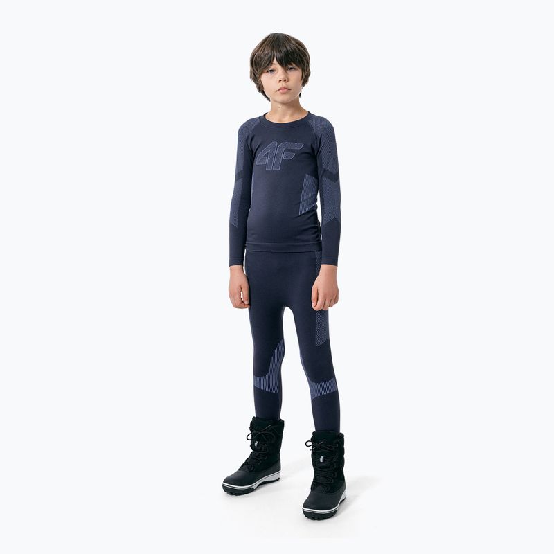 Kinder-Thermowäsche 4F navy blau HJZ22-JBIMB001B 5