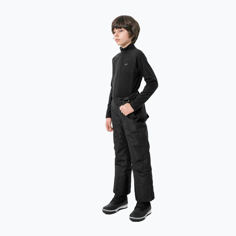 Kinder-Ski-Sweatshirt 4F JBIMP001 Fleece schwarz HJZ22-JBIMP001 2