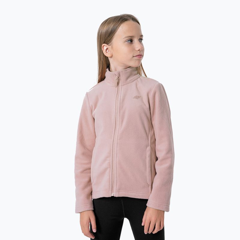 Kinder-Ski-Sweatshirt 4F JPLD001 Fleece rosa HJZ22-JPLD001 6
