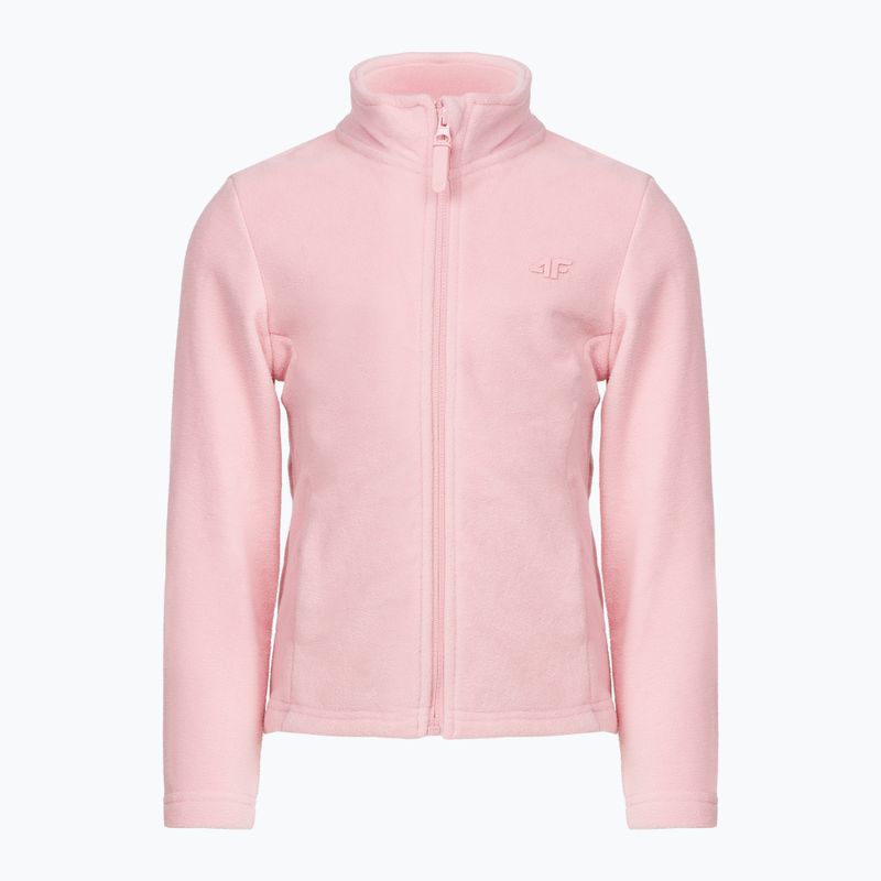 Kinder-Ski-Sweatshirt 4F JPLD001 Fleece rosa HJZ22-JPLD001