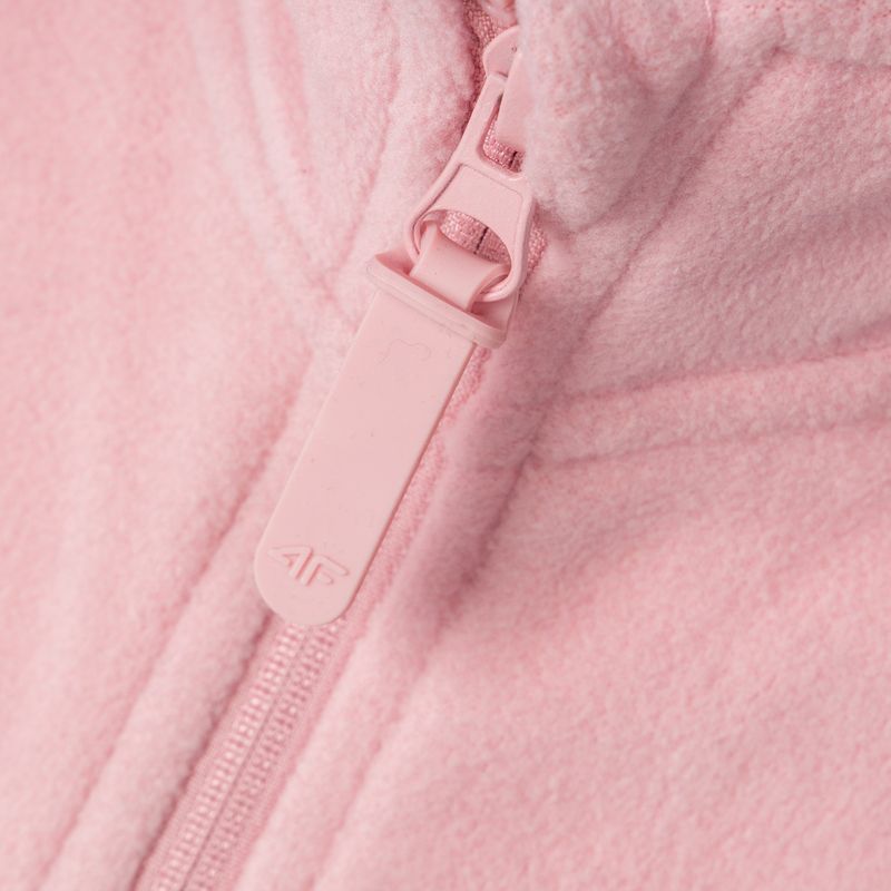 Kinder-Ski-Sweatshirt 4F JPLD001 Fleece rosa HJZ22-JPLD001 5