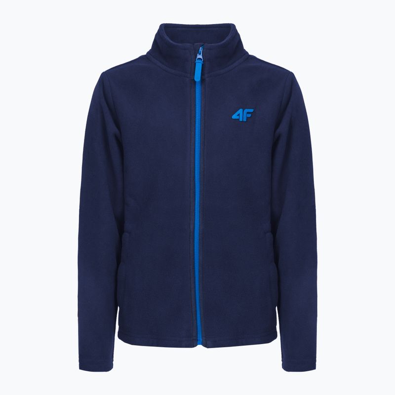 Kinder-Ski-Sweatshirt 4F JPLM001 Fleece navy blau HJZ22-JPLM001 3
