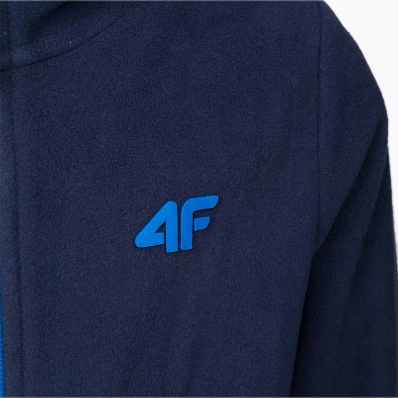 Kinder-Ski-Sweatshirt 4F JPLM001 Fleece navy blau HJZ22-JPLM001 5