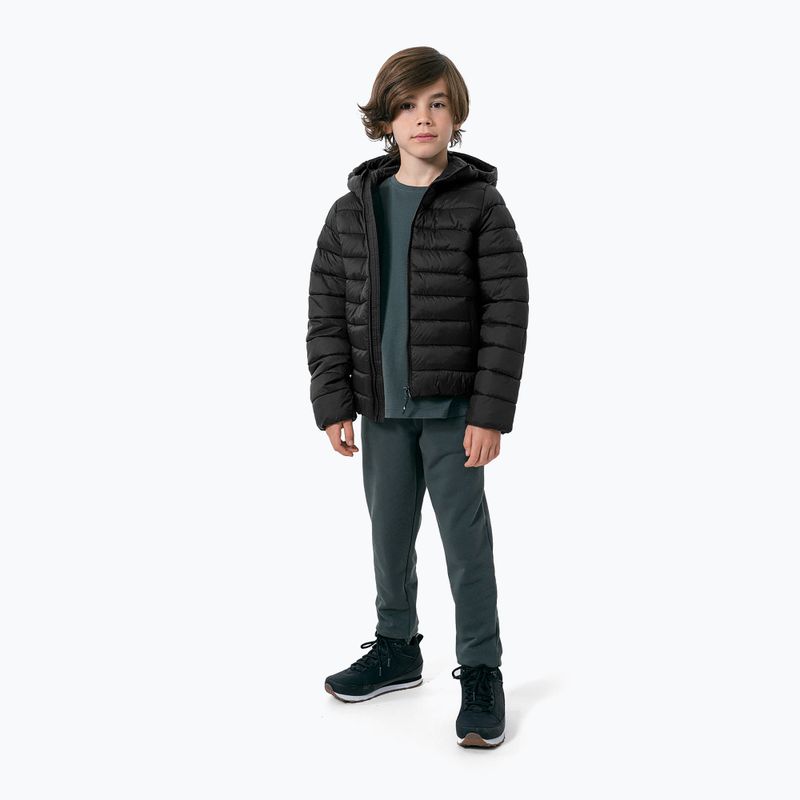 Kinder 4F Daunenjacke schwarz HJZ22-JKUMP001 2