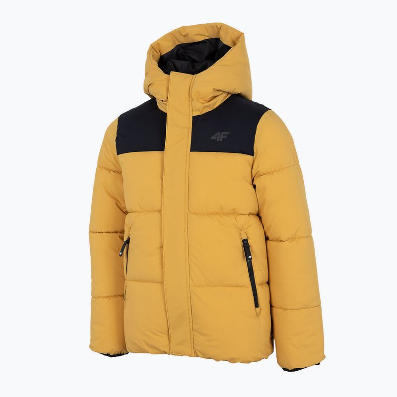 Kinder 4F Daunenjacke braun HJZ22-JKUMP004 3