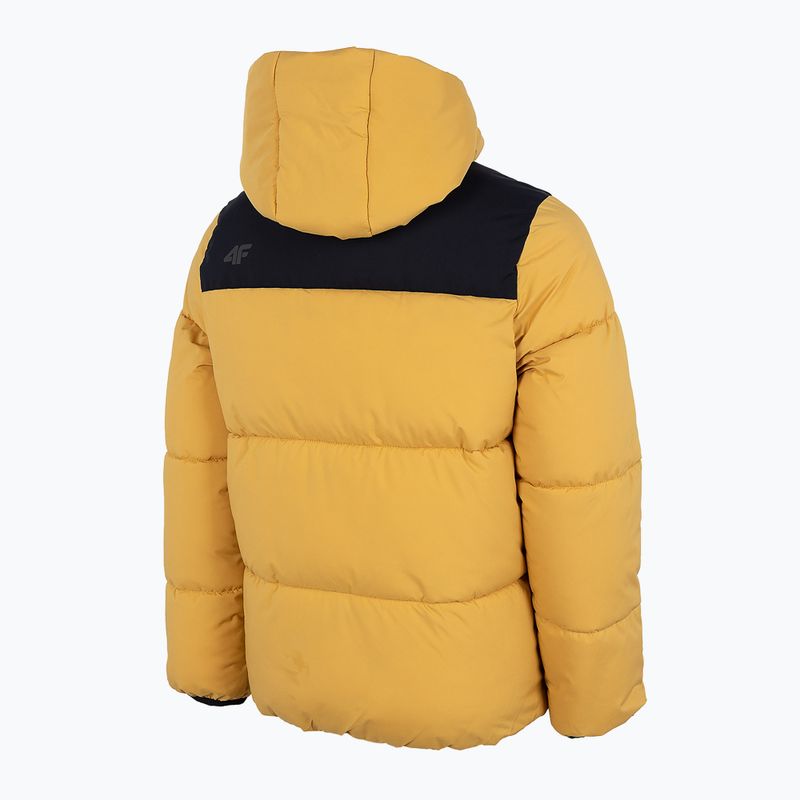 Kinder 4F Daunenjacke braun HJZ22-JKUMP004 4
