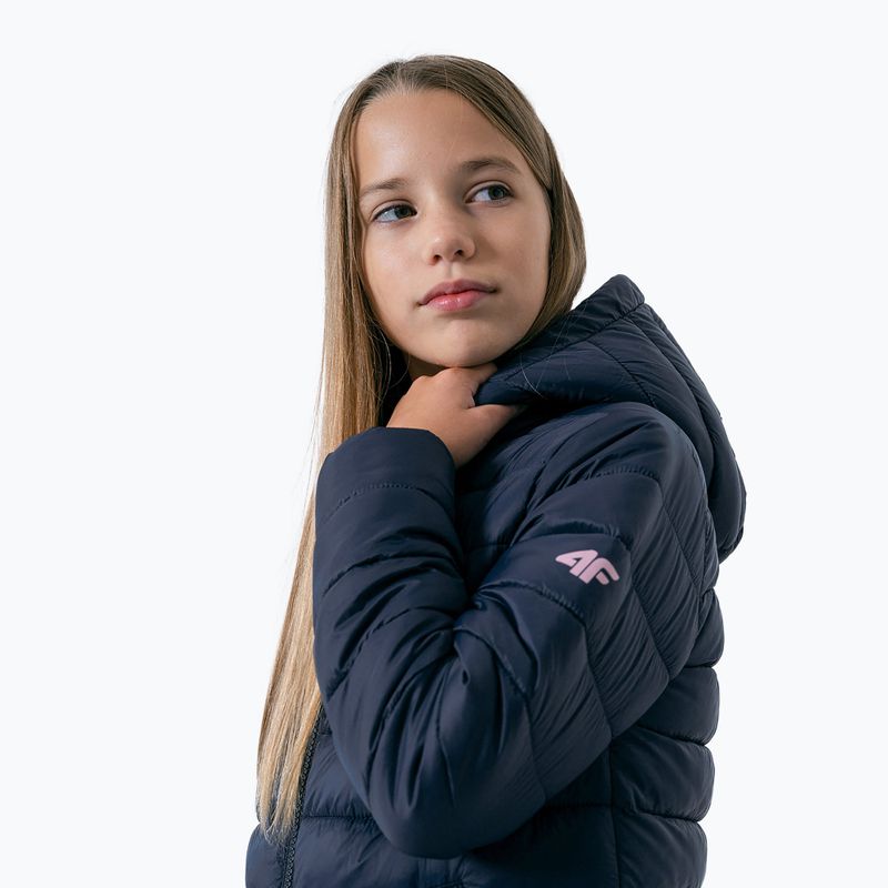 Kinder 4F Daunenjacke navy blau HJZ22-JKUDP001 3