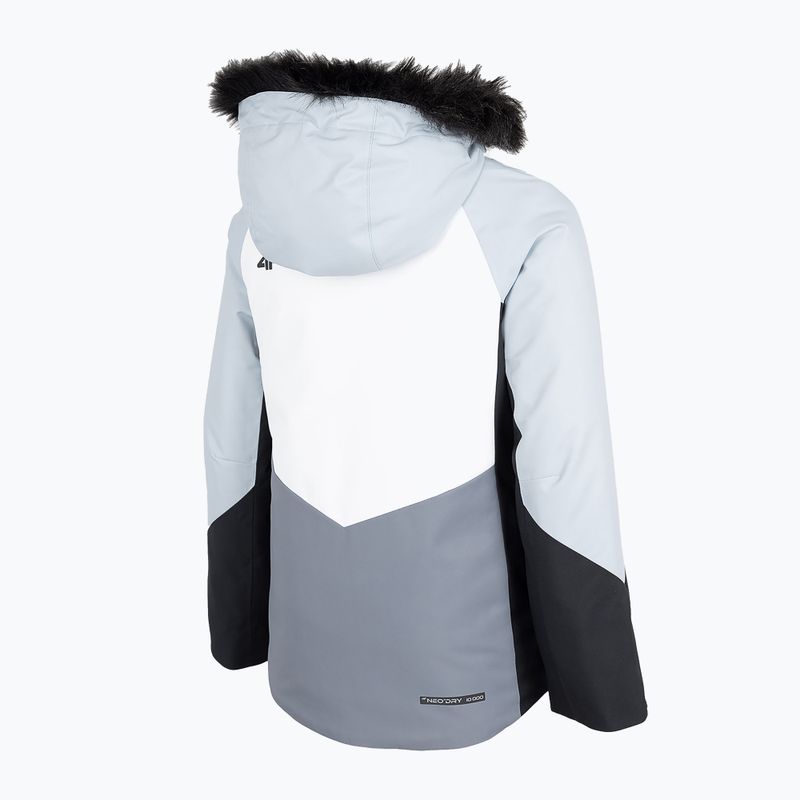 Kinder-Skijacke 4F blau HJZ22-JKUDN003 4