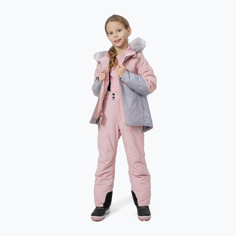 Kinder-Skijacke 4F rosa HJZ22-JKUDN003 2