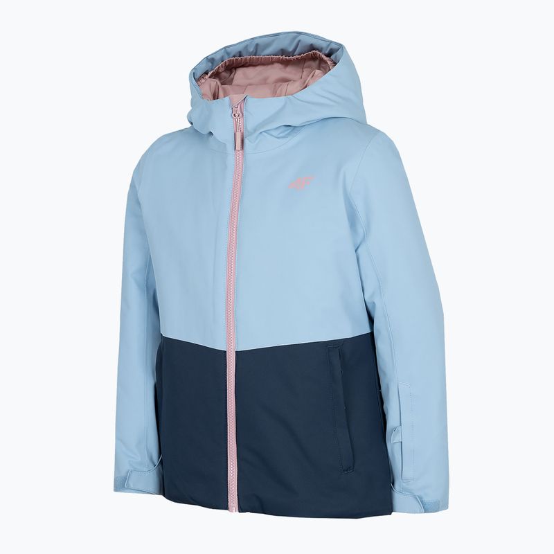 Kinder-Skijacke 4F blau HJZ22-JKUDN001 3